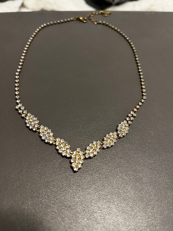 Crystal Rhinestone Bridal Style Necklace