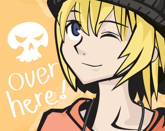 Over here! TWEWY 11x17 Rhyme (Tabloid) print