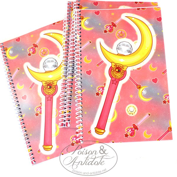 Moon Spiral Notebook Attack! (Last One!), spiral notebook, magical girl notebook, planner, Journal