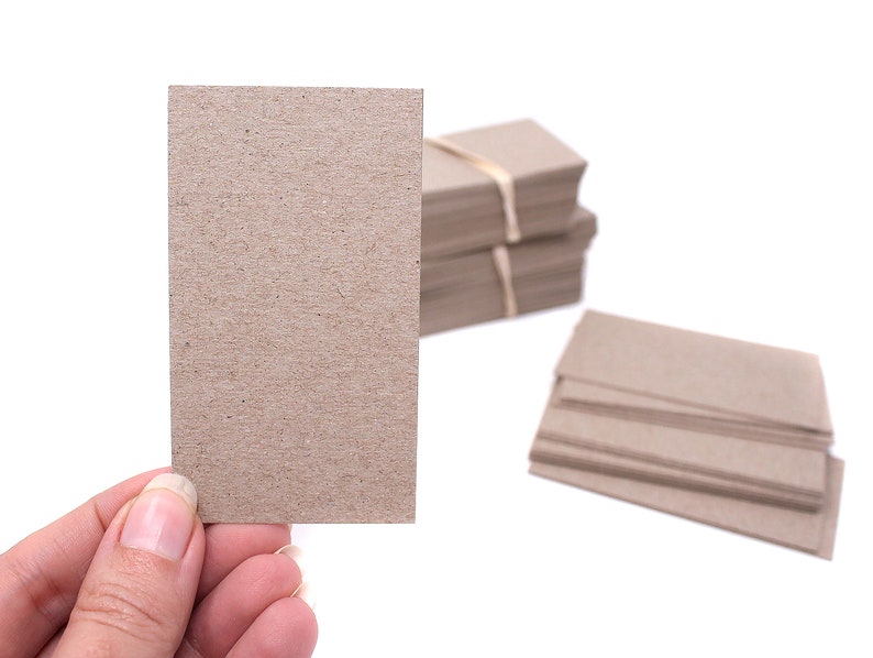 Business Card Sized 3.5x2 Chipboard Remnants image 2