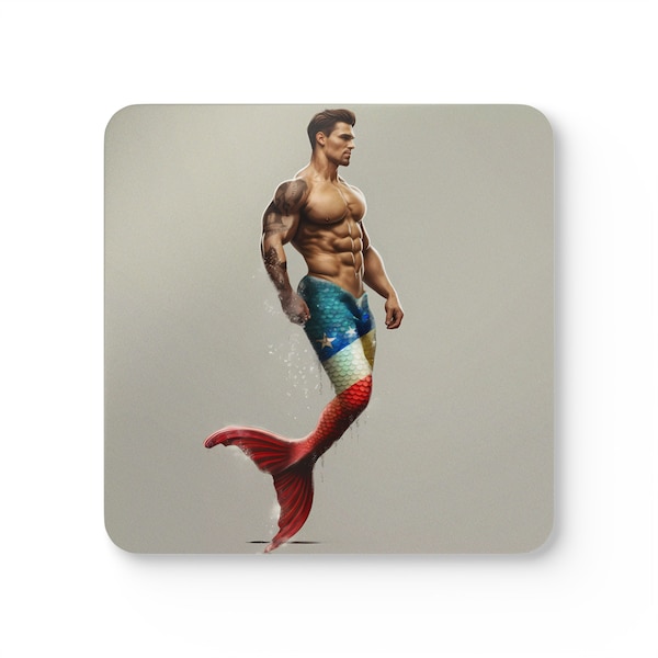 Merman Corkwood Coaster Set