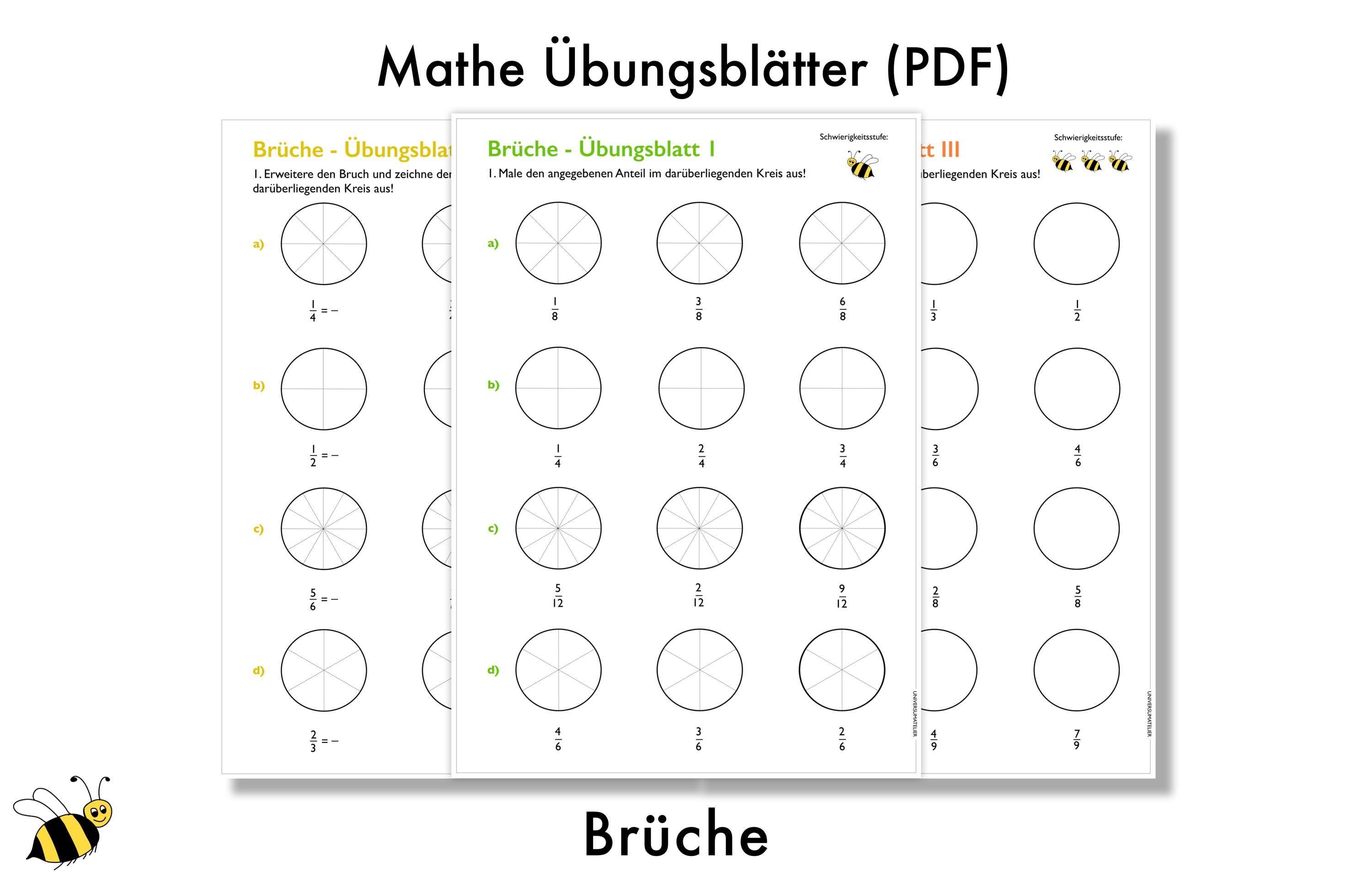 Math Worksheets: Fractions | Grades 6/7