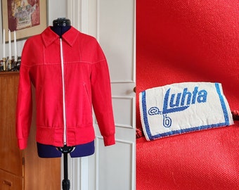 Finse "Luhta" rode jas uit de jaren 60/70