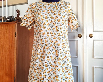1960's Flower Print Dress
