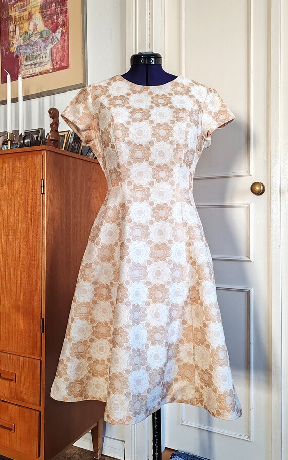 1950's Finnish Siro-Puku Flower Dress