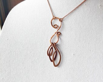 Copper Petals Necklace