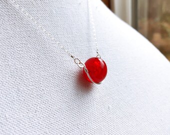 Red Balloon Necklace