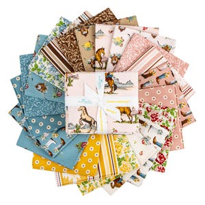Cowgirl Fat Quarter Bundle | 21 Piece Fabric Bundle | Echo Park Paper Co. for Riley Blake Designs | Cowgirl Collections FQs