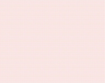 Flannel Micro Gingham Peony Fabric| Riley Blake Designs | Double Napped Pink | Cozy Quilt Backing | Sold in 1/2 Yard Increments
