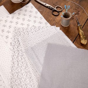 Itty Bitty Background Gatherings 42 piece 10” Layer Cake by Primitive Gatherings for Moda
