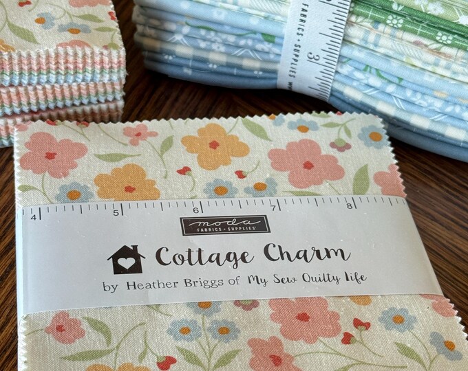 Cottage Charm 42 Piece 5” Charm Pack by My Sew Quilty Life for Moda - Etsy