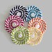 Colorful Cotton Crochet Coasters, One or Many Mix and Match Drink Coasters, Round Springtime Mug Rugs, Made to Order