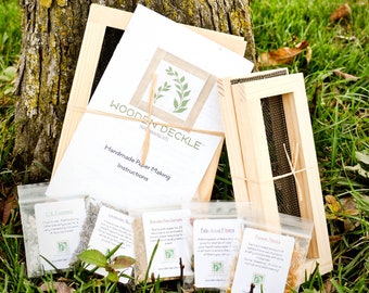 DIY Papermaking Kit: Handmade Paper, Bookmark Kit, Eco-Friendly Gift