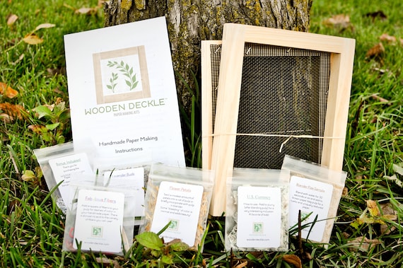Papermaking Kit, Handmade Stationary, Eco Friendly Paper, Textured Paper, Adult Craft Kit, Gifts for Mom Birthday