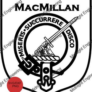 Clan MacMillan - Simple SVG/DXF for CNC/Laser