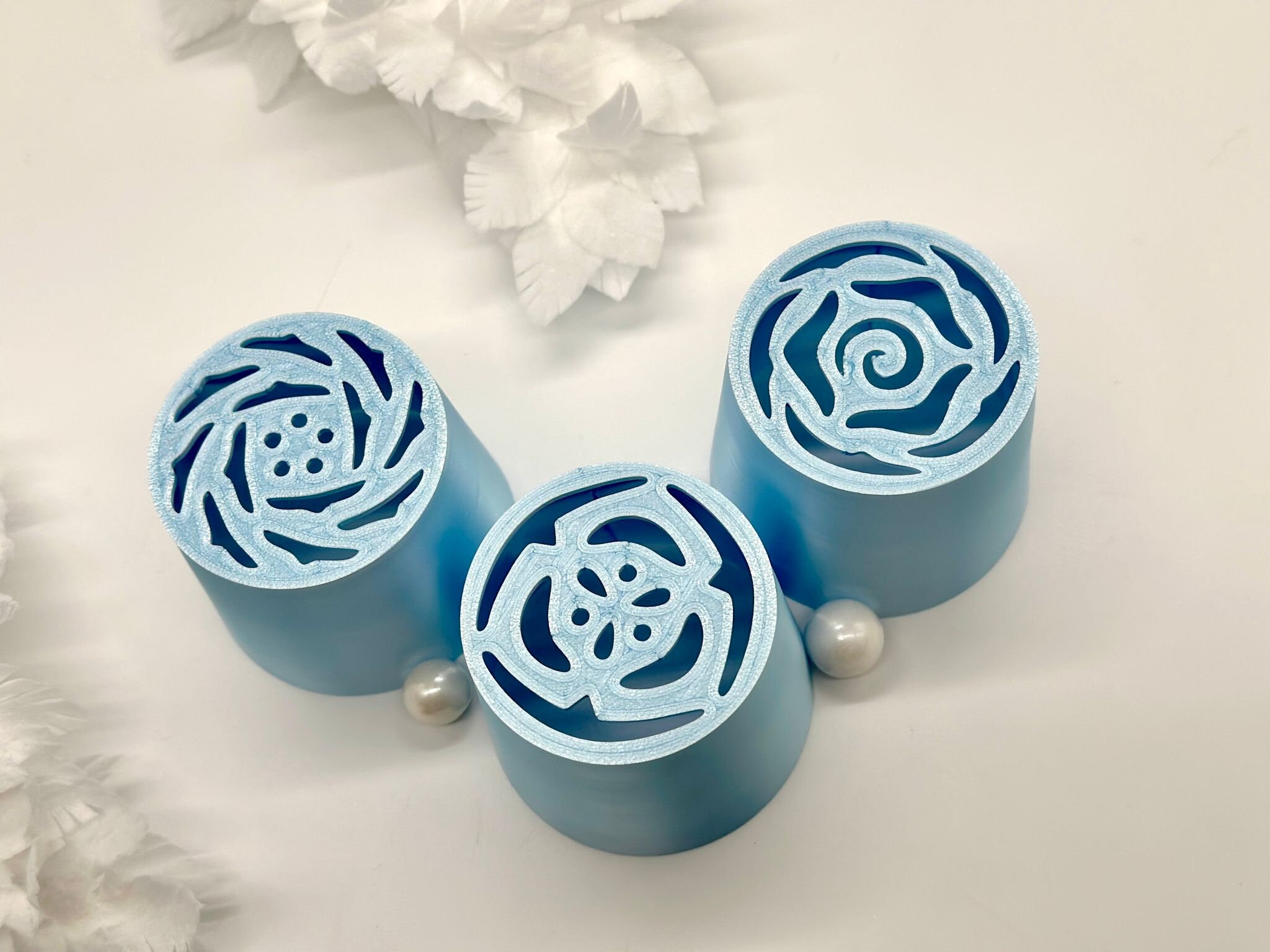 Russische Spritztüllen Nr. 11 - Set Mit 3 Tulpenformen Für Spritzbeutel, XXL 5cm Durchmesser