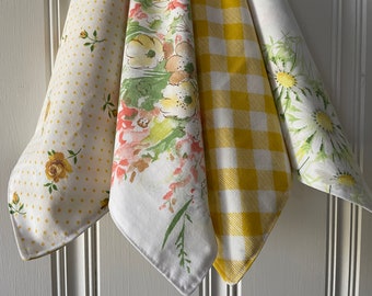 Floral Cloth Napkins-Sunshine Florals -Set of 4