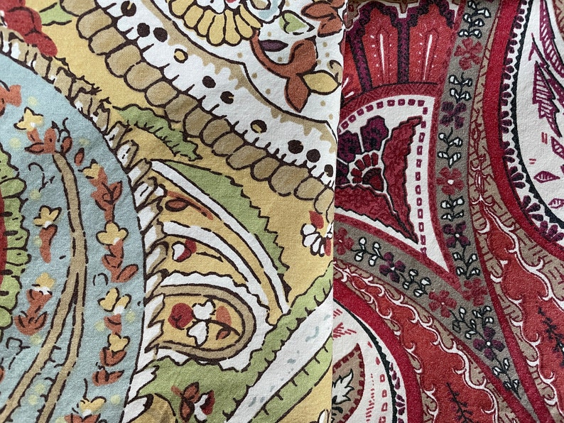 Paisley Cloth Napkins-Colorful Set of 4 image 5