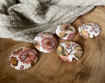 Button Magnet Set-Florals-Message Board-Fridge Magnets-Little Details Gifts