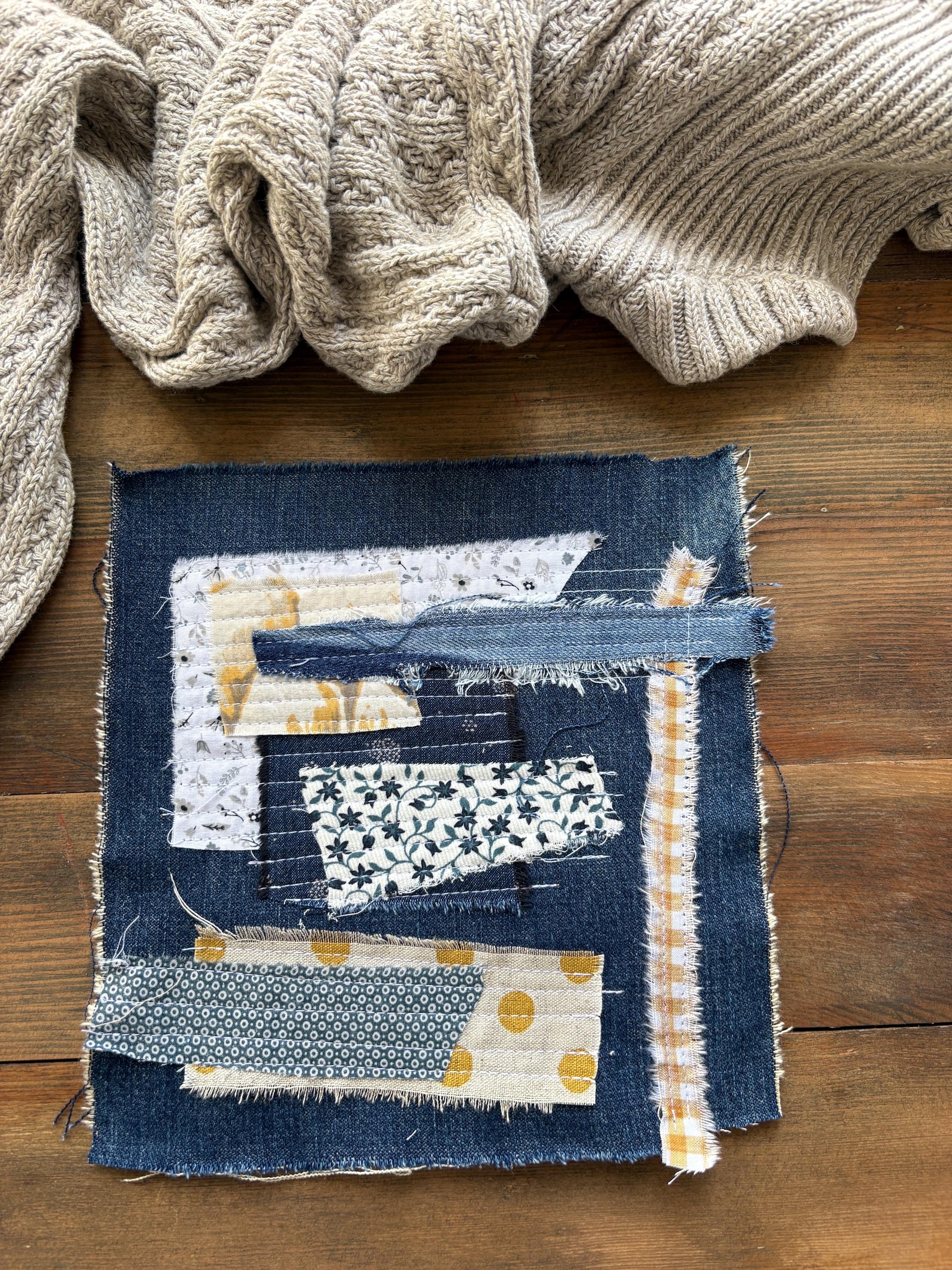 Scrap Patch Rocks Denim Scrap Patches--the Remade Collection-add a Patch-repurposed ...