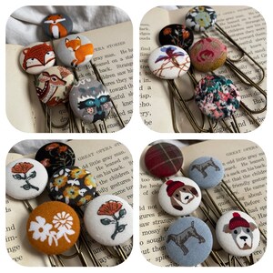 Button Bookmark Collections-Bundle of Gift Button Bookmarks-The Bookworm's Dream-Choose Your Collection