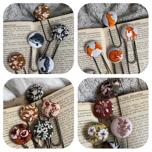 Button Bookmark Collections-Bundle of Gift Button Bookmarks-The Bookworm's Dream-Choose Your Collection