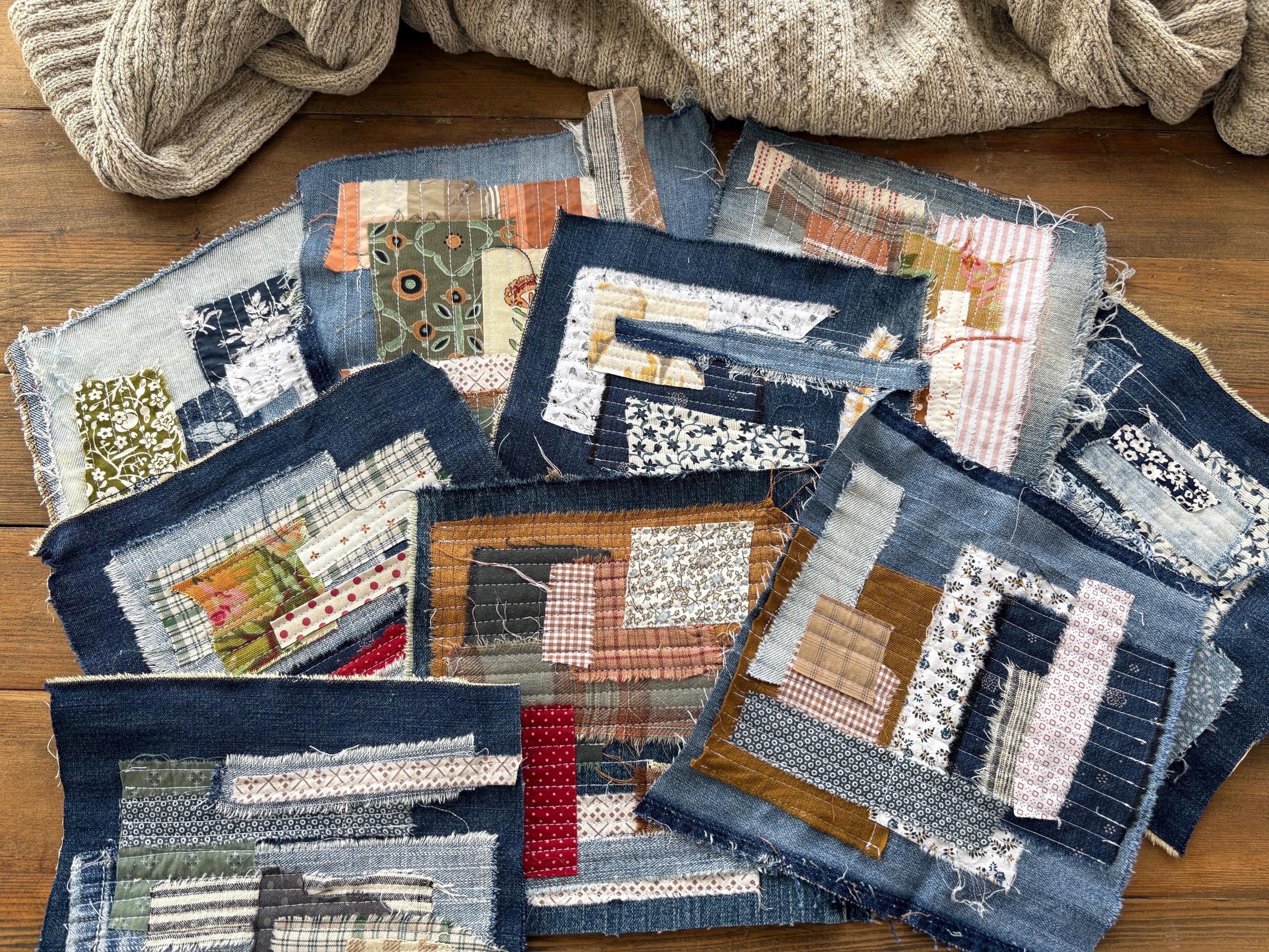 Scrap Patch Rocks Denim Scrap Patches--the Remade Collection-add a Patch-repurposed ...