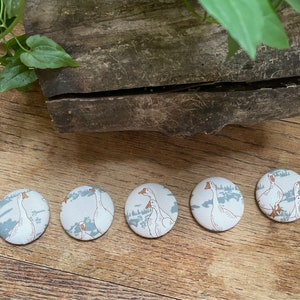 Button Magnet Sets- The Goose-Message Board-Fridge Magnets-Little Details Gifts