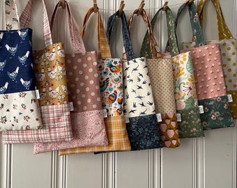 Book Bag Tote-Library Bag-9 Options-Gift Bag-