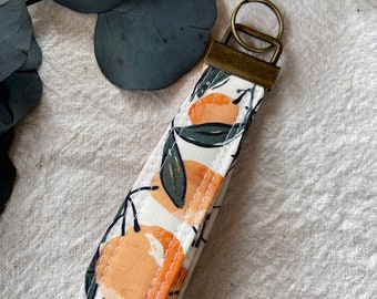 Key Fob Wristlet-Oranges -Scrappy Love