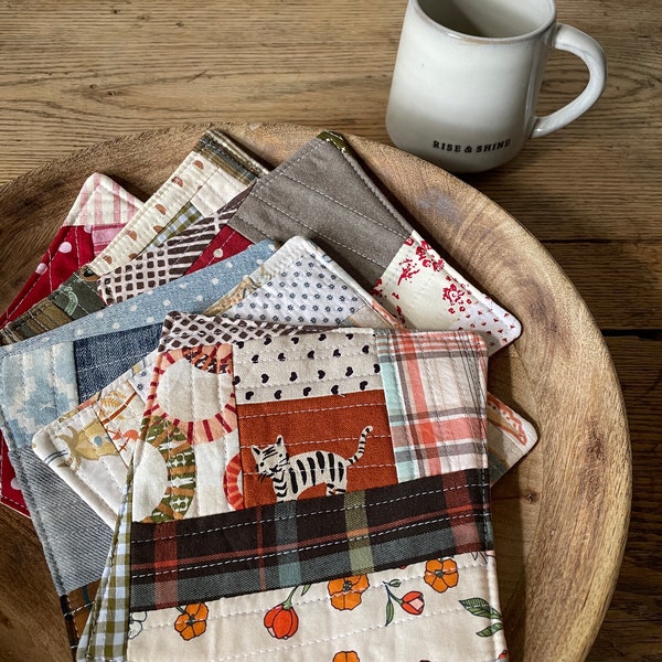 Quilted Mug Rug - Etsy