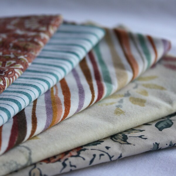 Reclaimed Bed  Linens Fat Quarter Bundle-Retro Windowsill
