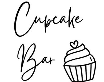 Cupcake Bar Sign