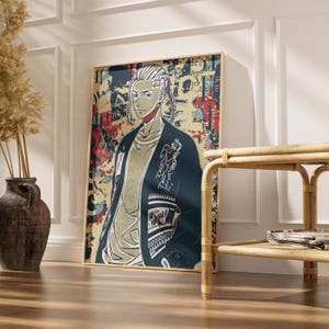 Draken Tokyo Revengers Poster | Manjiro Sano Fan Art | Manga Pop Chronicles | Anime Printable Wall Art | Digital Download