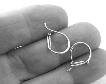 Tiny Silver Hoop Earrings, Sterling Silver Everyday Earring Pair, Handmade for You