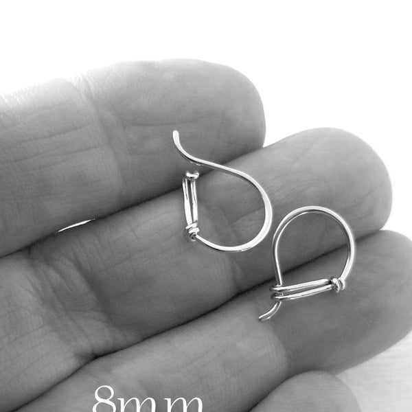 Tiny Silver Hoop Earrings, Sterling Silver Everyday Earring Pair, Handmade for You