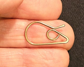 Bronze Removable Clip Stitch Marker - “Mousie” - A SpindleCatStudio Original Design