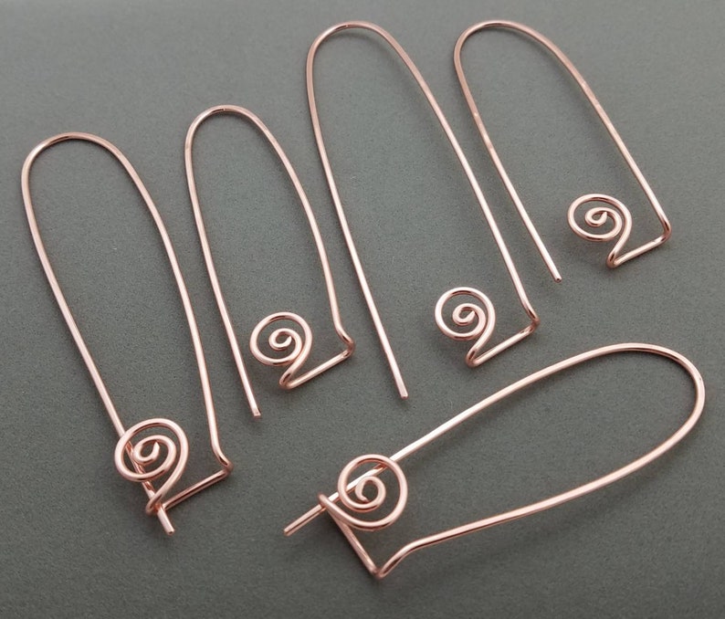 Stitch Holder in Copper or Brass, Handmade Knitting Tool, Stitch Marker Holding Pin image 4