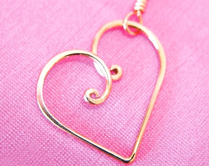 Copper Heart Stitch Marker Holder / Pendant Includes Dual Etsy