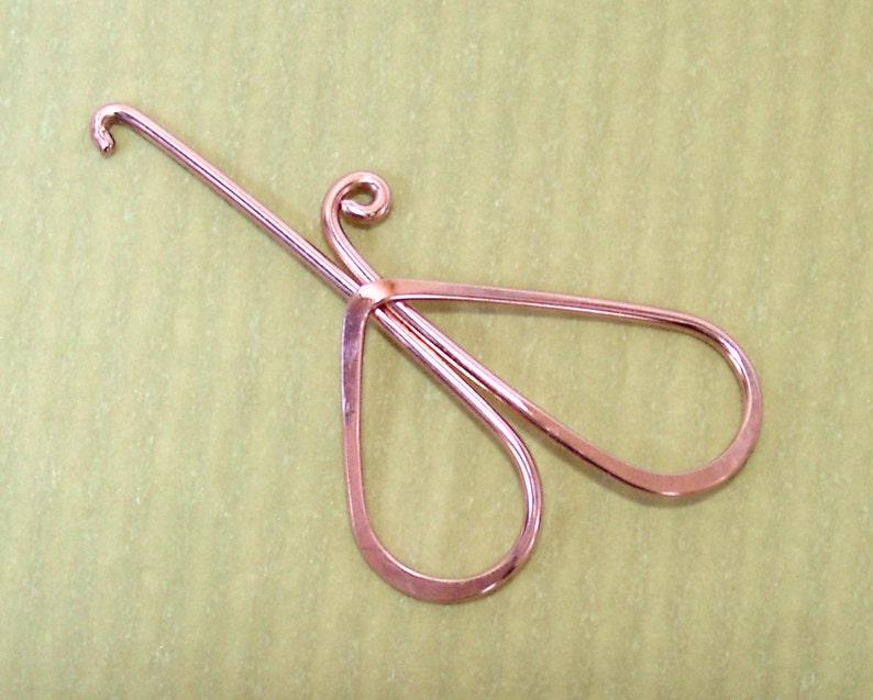 THINGaMaHOOK Copper Stitch Hook Stitch Marker Holder Nifty Gadget for your yarn bag image 6