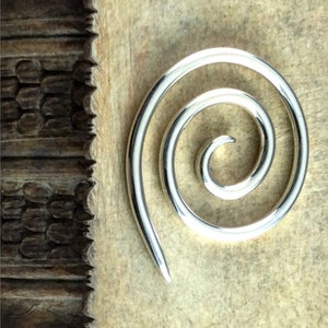 Sterling Silver Spiral Cable Needle, Knitting Tool, As Seen in Interweave Knits Magazine image 6