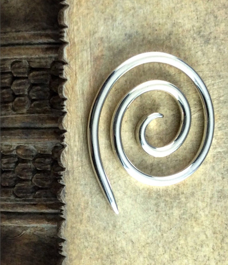 Sterling Silver Spiral Cable Needle, Knitting Tool, As Seen in Interweave Knits Magazine image 6