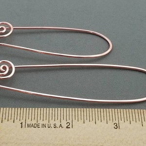 Stitch Holder in Copper or Brass, Handmade Knitting Tool, Stitch Marker Holding Pin imagem 5