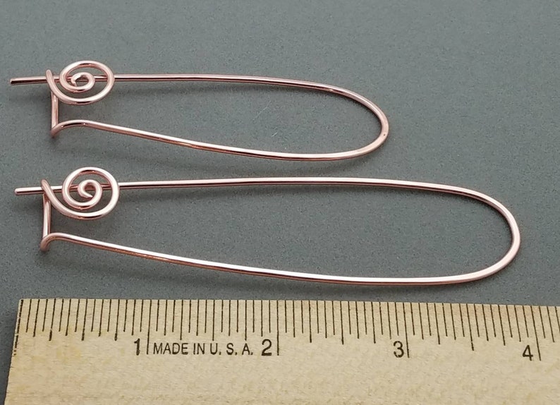 Stitch Holder in Copper or Brass, Handmade Knitting Tool, Stitch Marker Holding Pin image 5