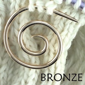 Handmade Spiral Cable Needle, Knitting Tool image 2