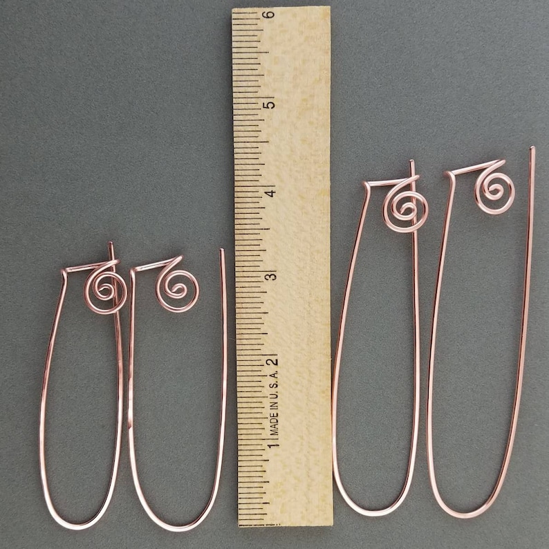 Stitch Holder in Copper or Brass, Handmade Knitting Tool, Stitch Marker Holding Pin imagem 7