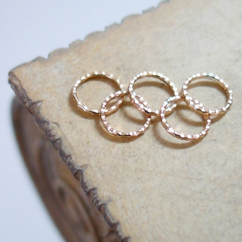 Gift of Five Golden Rings for Your Knitting Stitch Markers Etsy