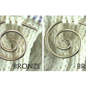 Handmade Spiral Cable Needle, Knitting Tool