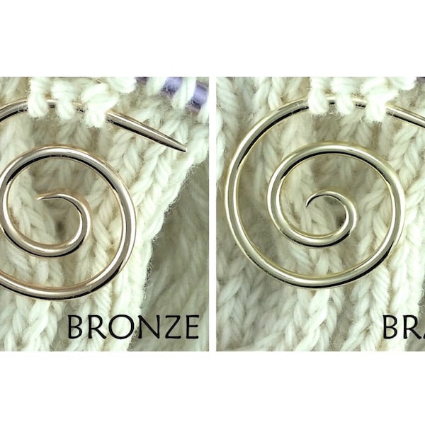 Handmade Spiral Cable Needle, Knitting Tool