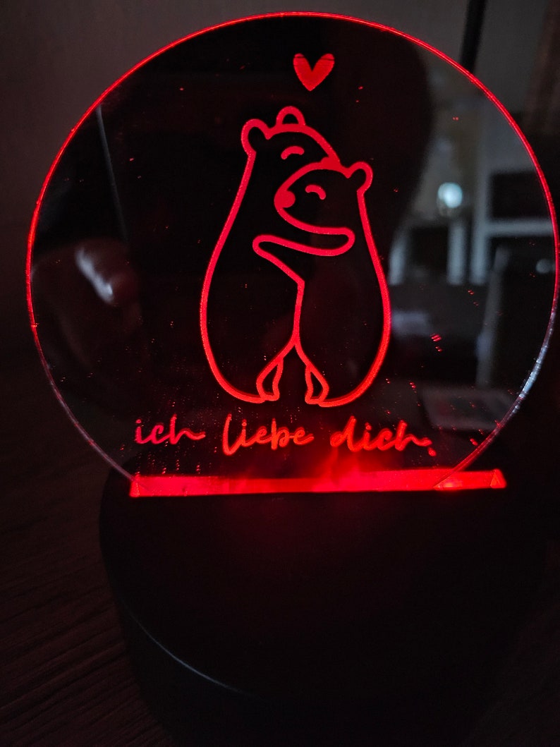 Gelaserter Spiegel Glas Bild 4